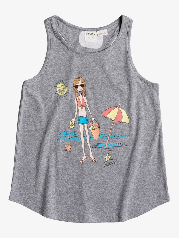 roxy, Baby Seashell Seashore Tank, HERITAGE HEATHER (sgrh) 0 Baby Seashell Seashore Tank PGRS61211 Roxy