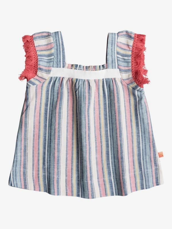 roxy, Girls 2-6 All Night Fiesta Top, CAMEO BLUE (bje0) 0 Girls 2-6 All Night Fiesta Top PGRS65426 Roxy