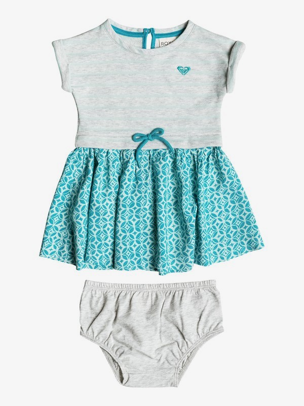 roxy, Baby Ocean Tide Dress, HEATHER SILVER (sjjh) 0 Baby Ocean Tide Dress PGRS68201 Roxy