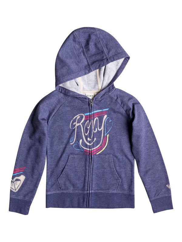 roxy, Girl's 2-6 Coney Logo Zip Hoodie, Astral Aura-h (pssh) 0 Girl's 2-6 Coney Logo Zip Hoodie RRF52046 Roxy