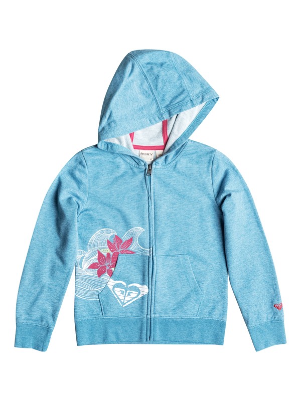 roxy, Baby Catchawave Zip Hoodie, Caribbean Sea-h (bnzh) 0 Baby Catchawave Zip Hoodie RRF52061 Roxy
