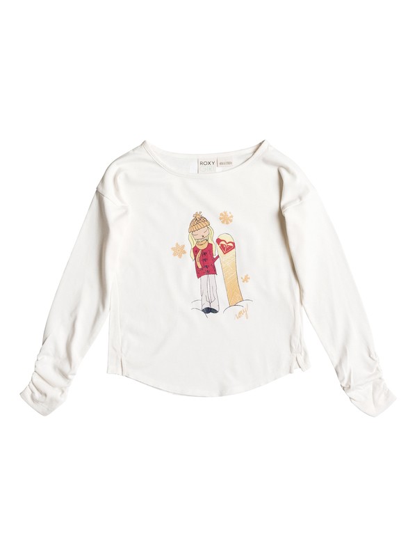 roxy, Baby Boarder Girl T-Shirt, egret (wbs0) 0 Baby Boarder Girl T-Shirt RRH51401 Roxy