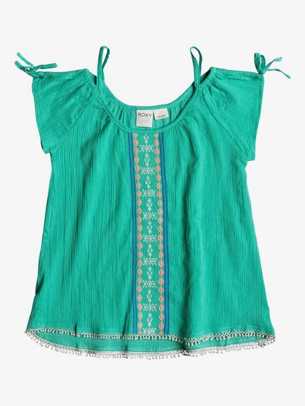roxy, Girls 2-6 Bonfire Top, Mint Leaf (gmm0) 0 Girls 2-6 Bonfire Top RRM65236 Roxy