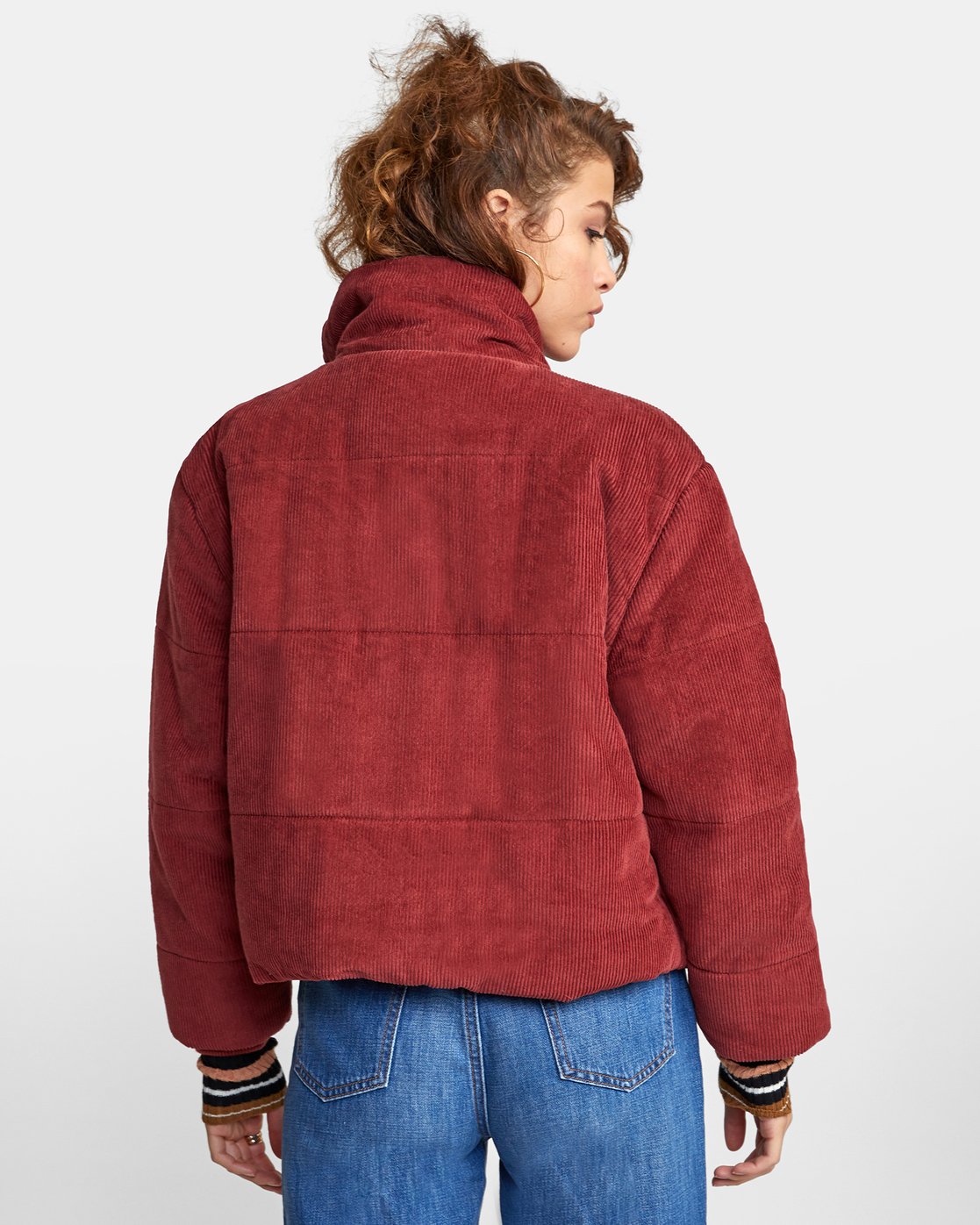 rvca eezeh puffer cropped jacket