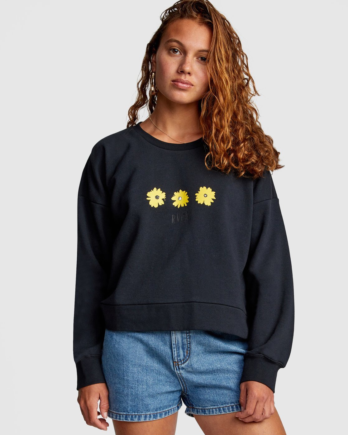 Download WILDFLOWER CREW SWEATSHIRT 194687215113 | RVCA