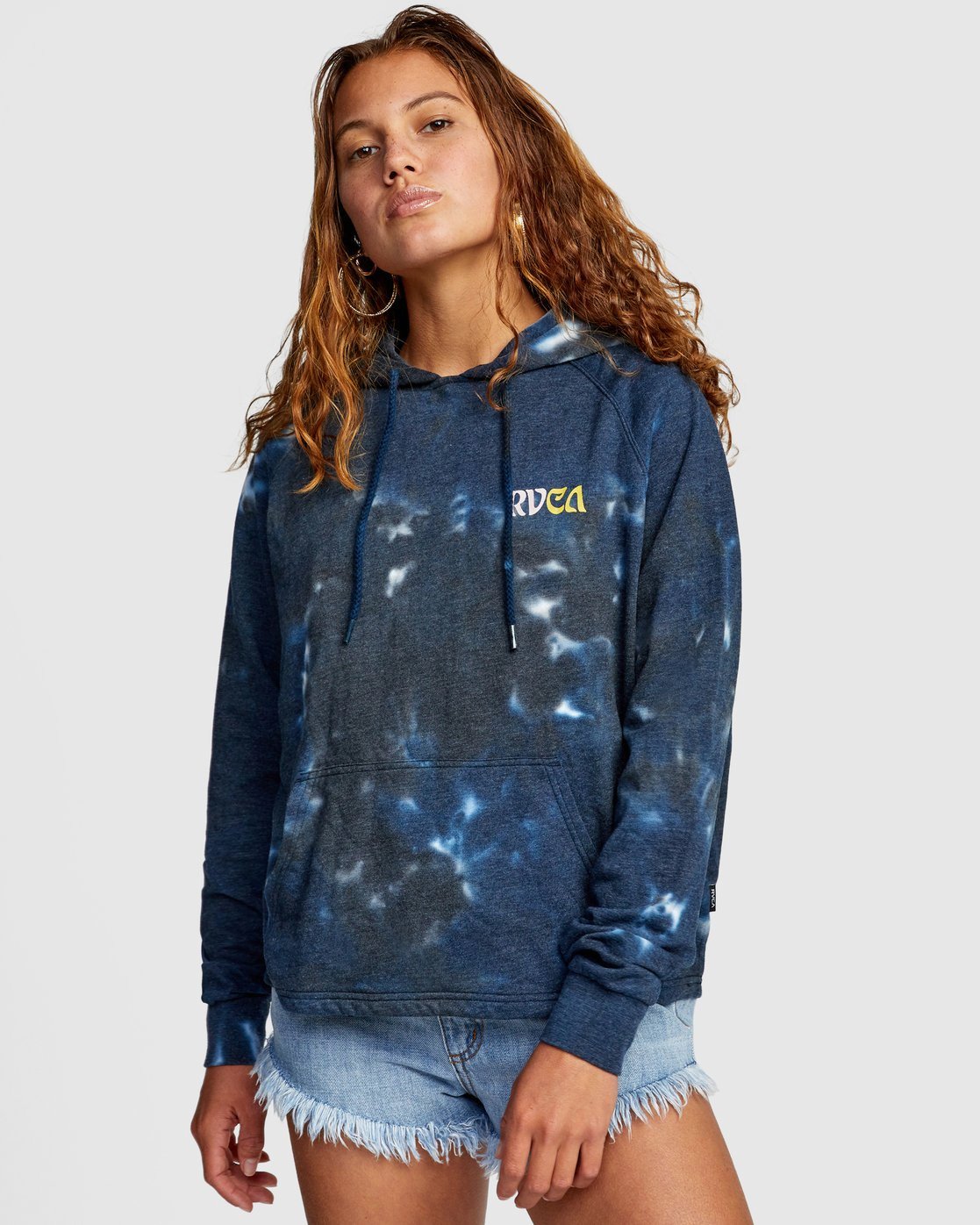 denim pullover hoodie