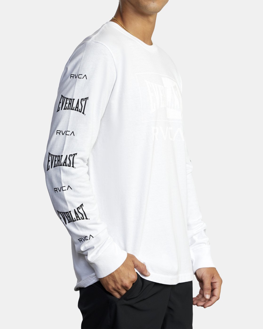 EVERLAST BOX LONG SLEEVE WORKOUT TSHIRT 194687173260 RVCA