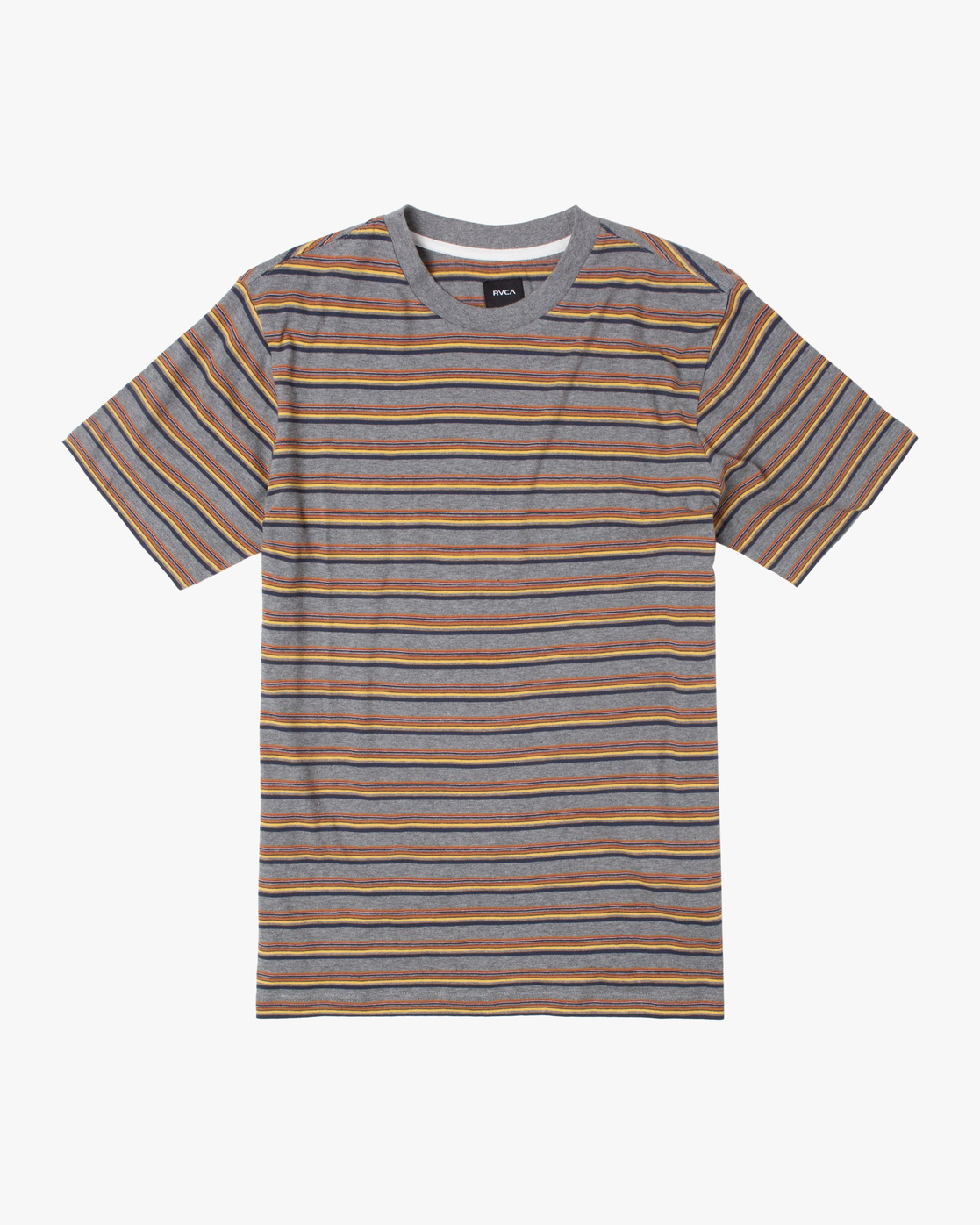 Abeaicoc Men Short Sleeve Print Round Neck Stripe Regular-Fit T-Shirt Tee Abeaicoc Men Short Sleeve Print Round Neck Stripe Regular-Fit T-Shirt Tee