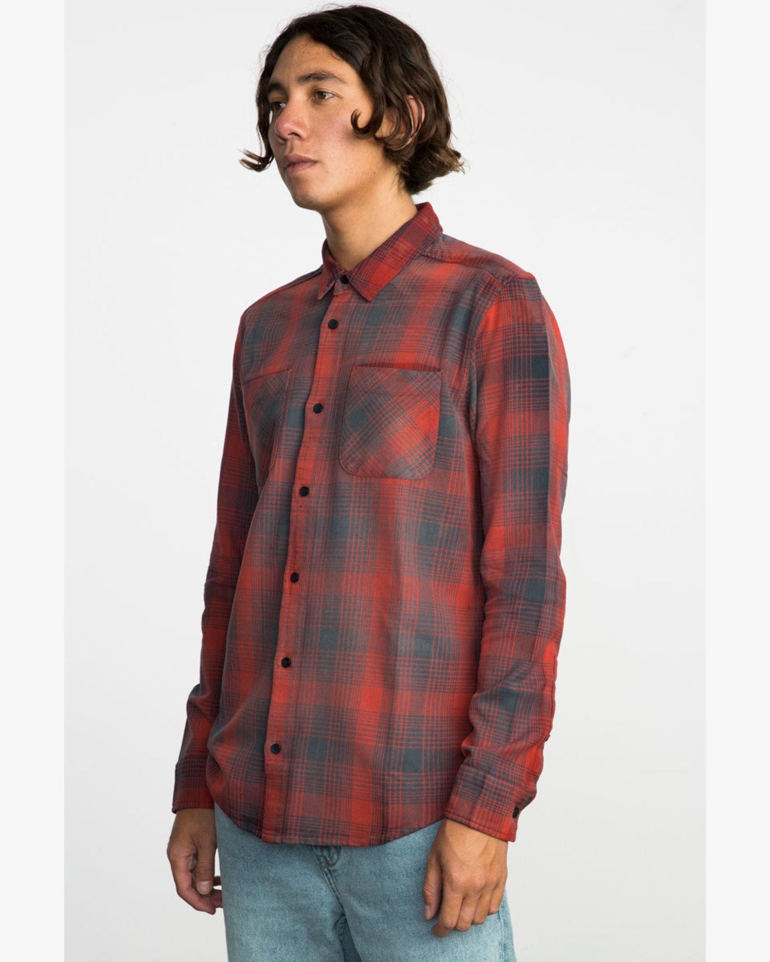2 NEUTRAL PLAID LS  F1SHRNRVF7 RVCA
