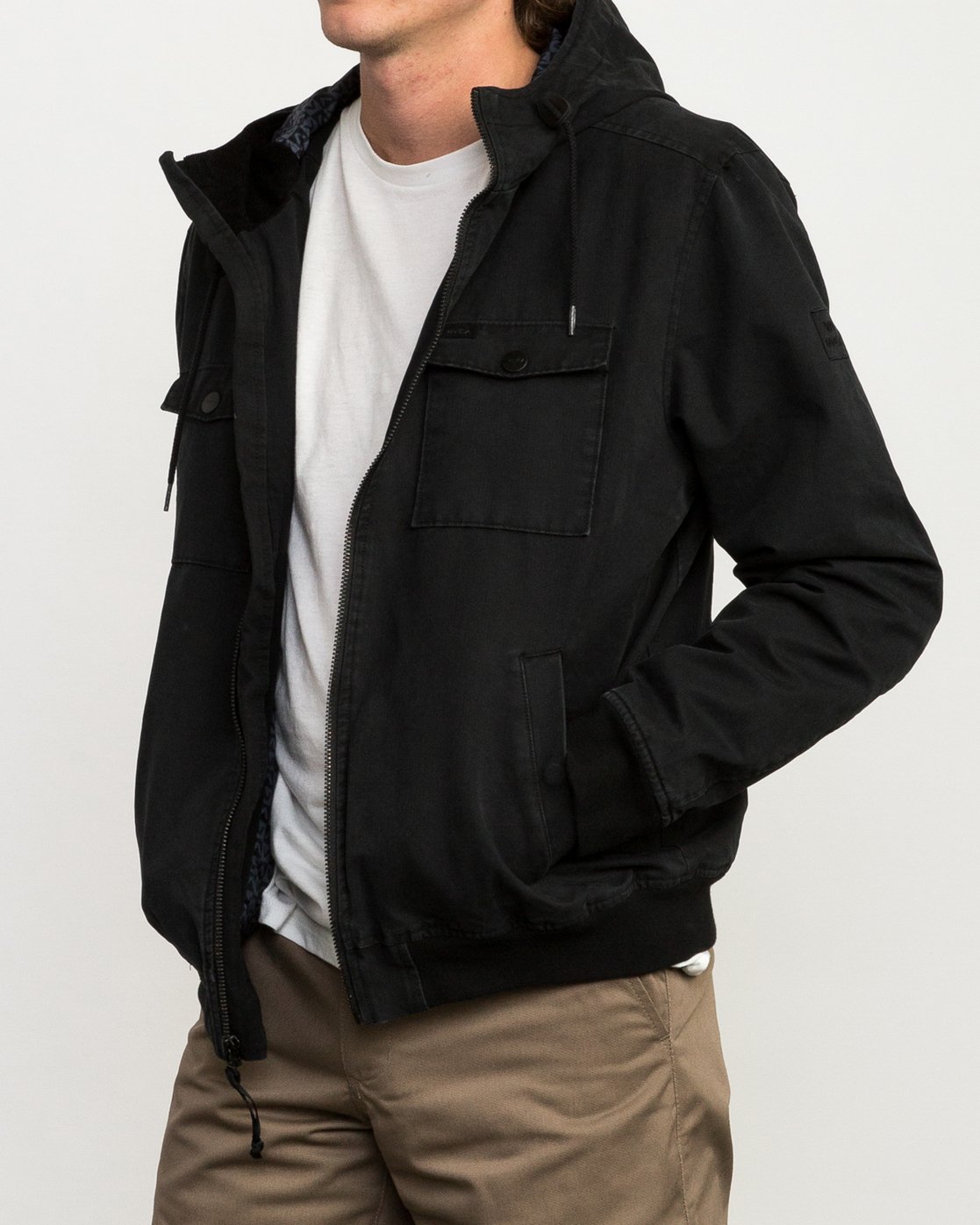 rvca hooded bomber ii jacket