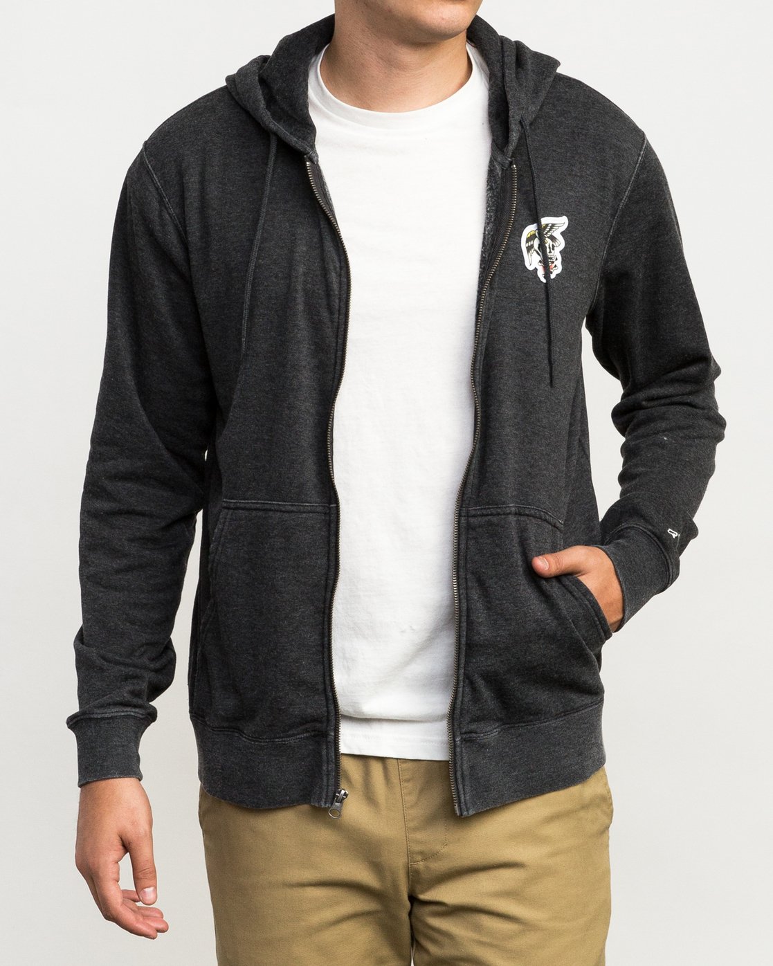 rvca zip hoodie