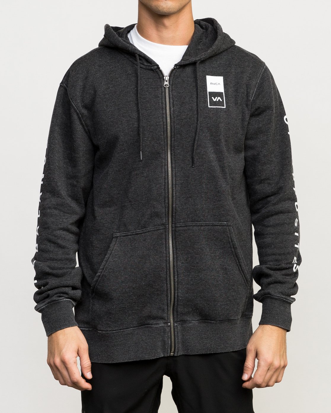 rvca zip up hoodie