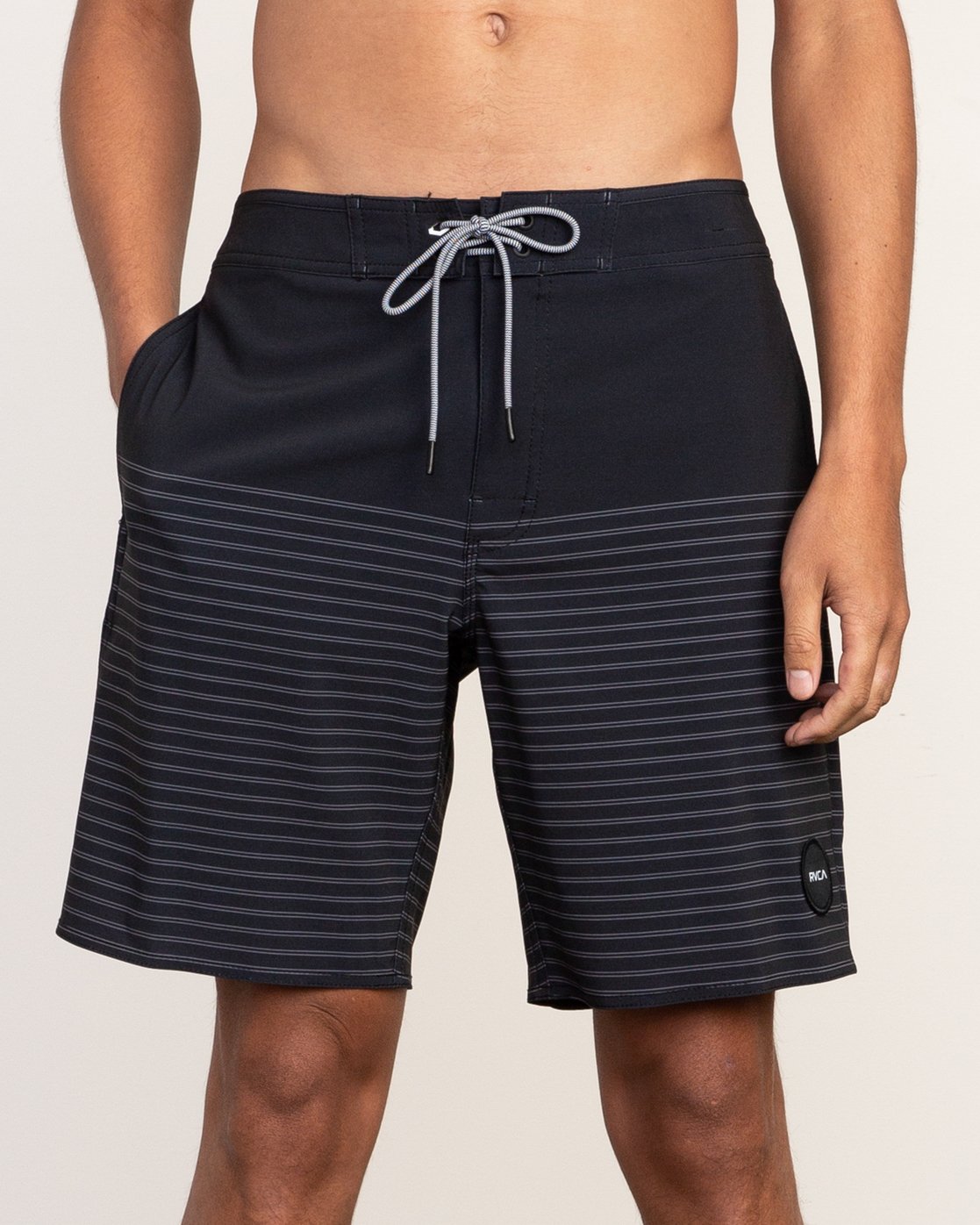 RVCA /"Curren Caples/" Boardshorts Men/'s 18/" Swim Wear Trunk Shorts Black