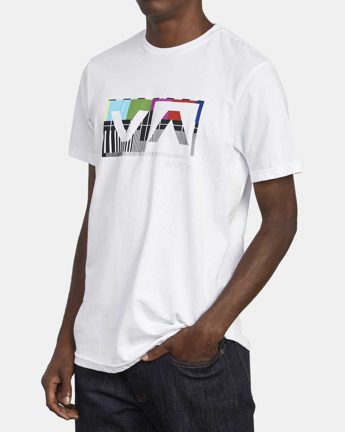 rvca shirt white