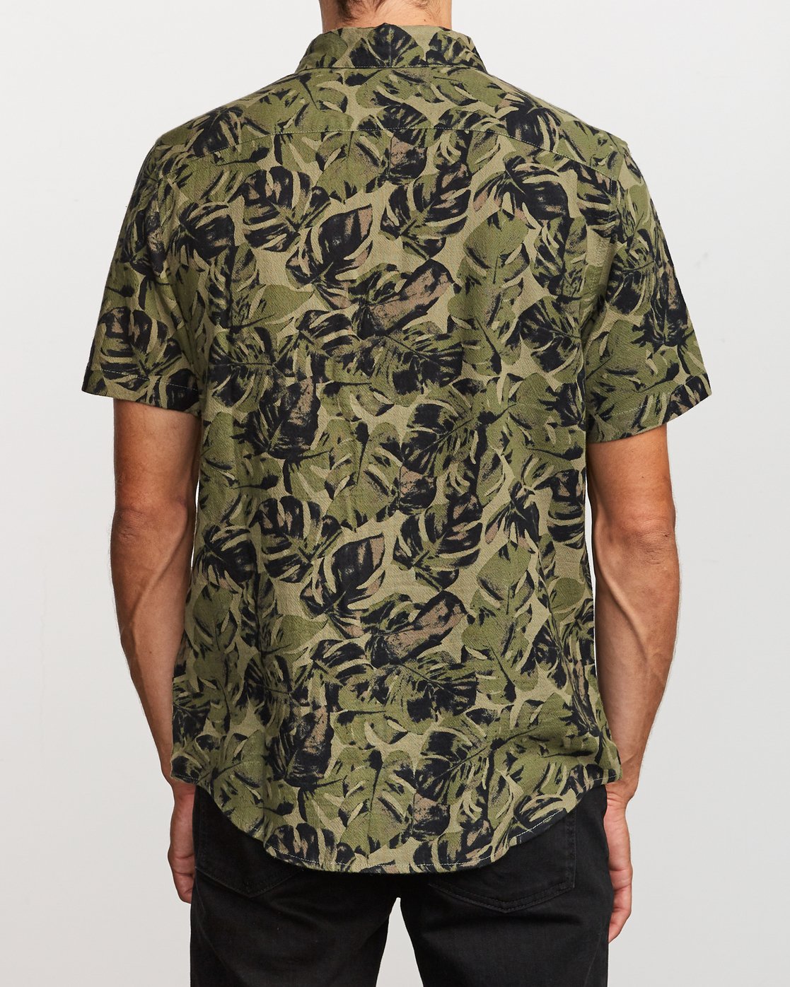 black shirt with camo