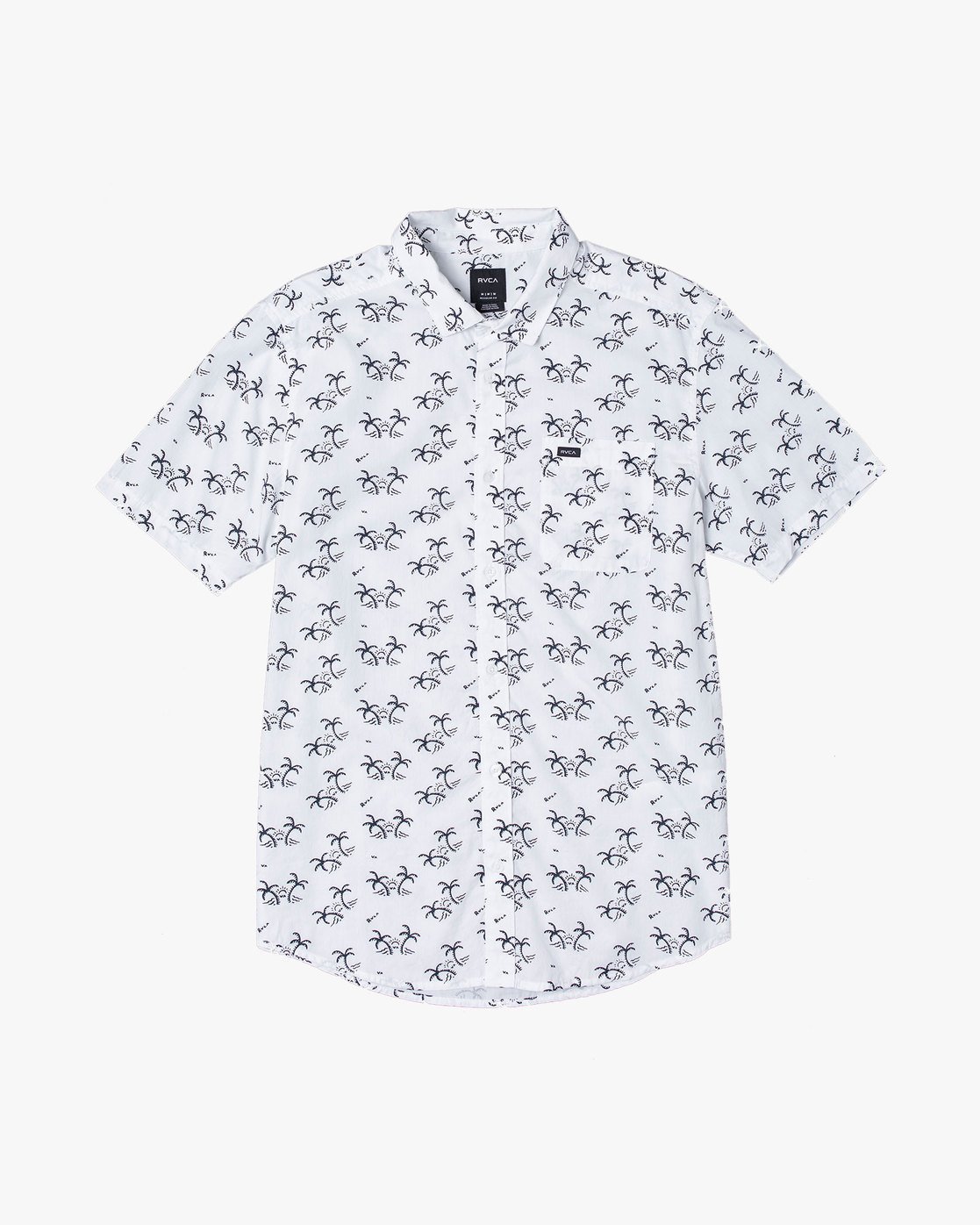 RVCA Mens Easy Palms Button-Up Shirt