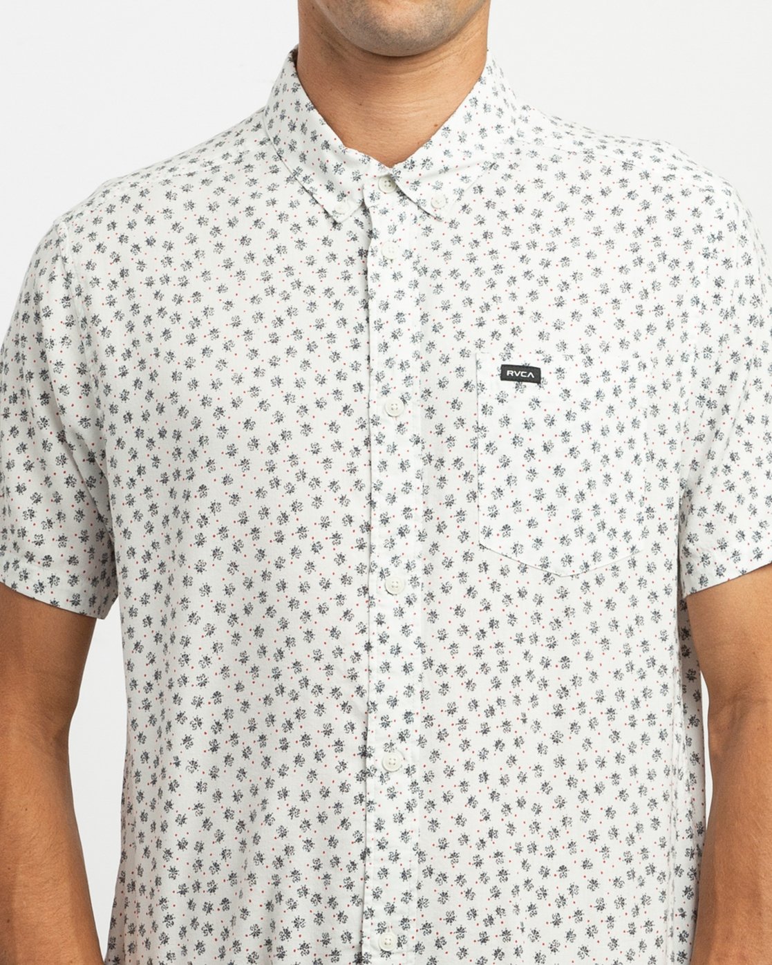rvca slim fit button up