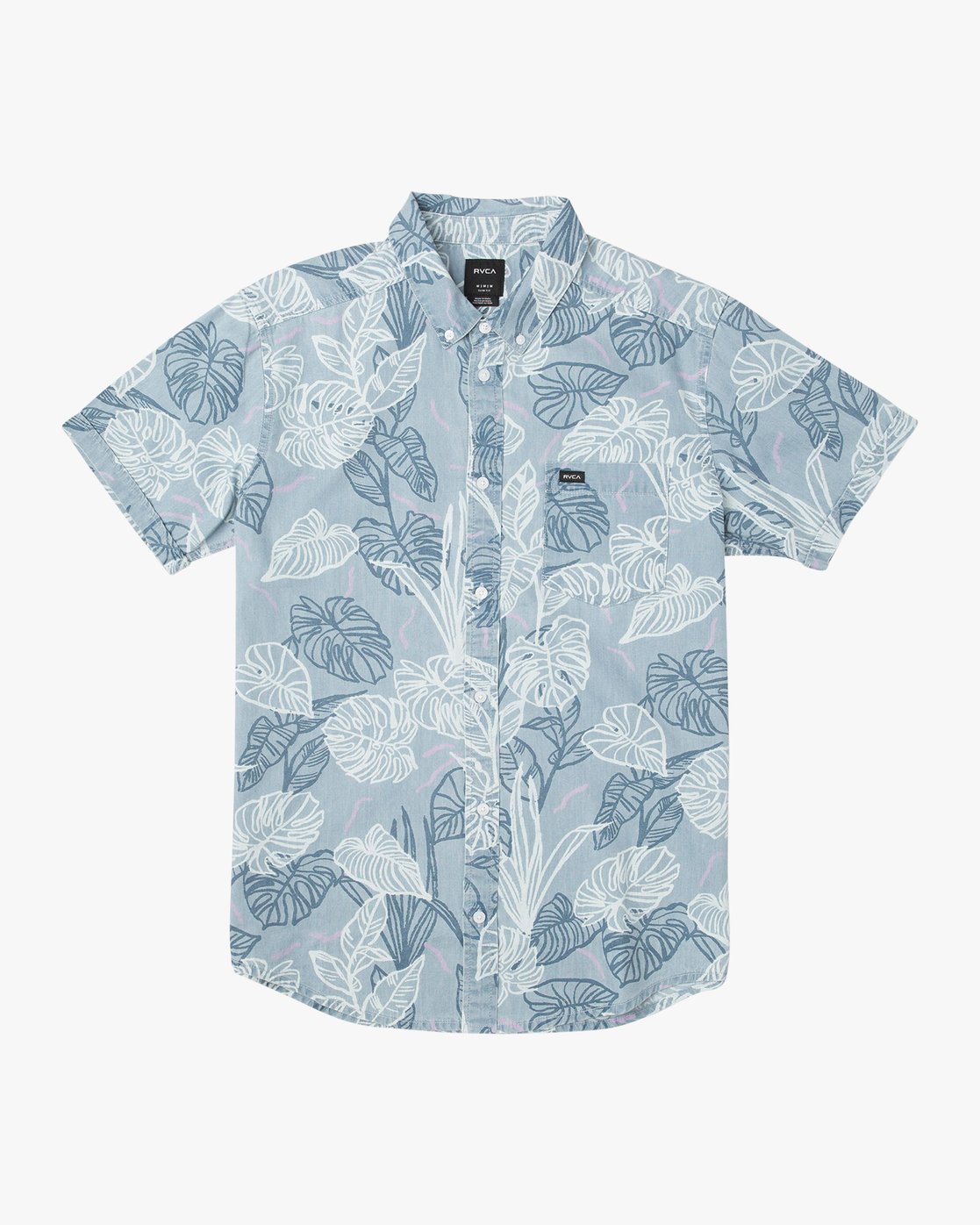 rvca slim fit button up