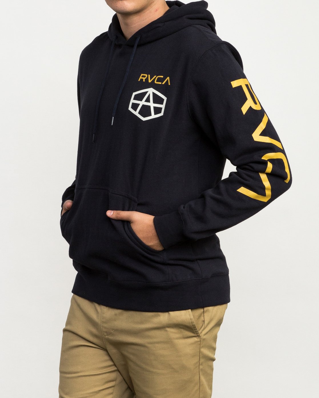 rvca khaki hoodie