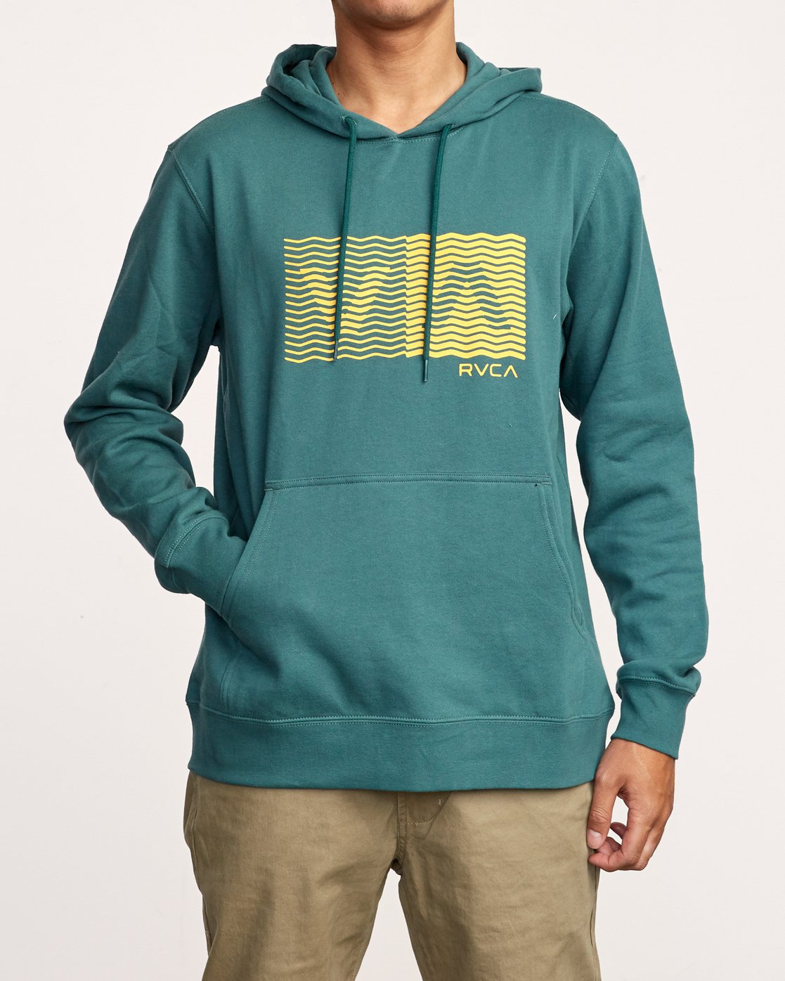 rvca green hoodie