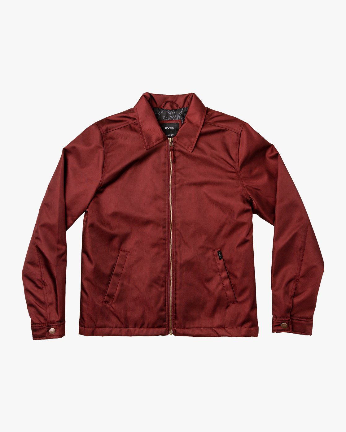 maroon zip up jacket