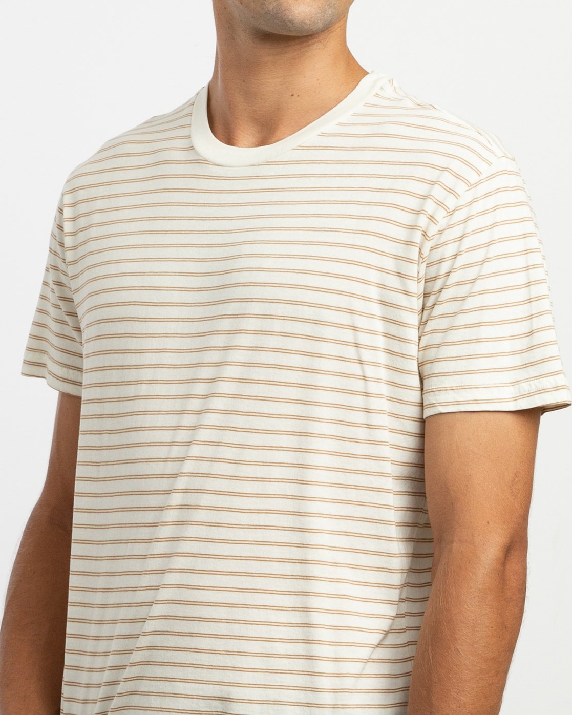 Automatic Striped Knit T Shirt