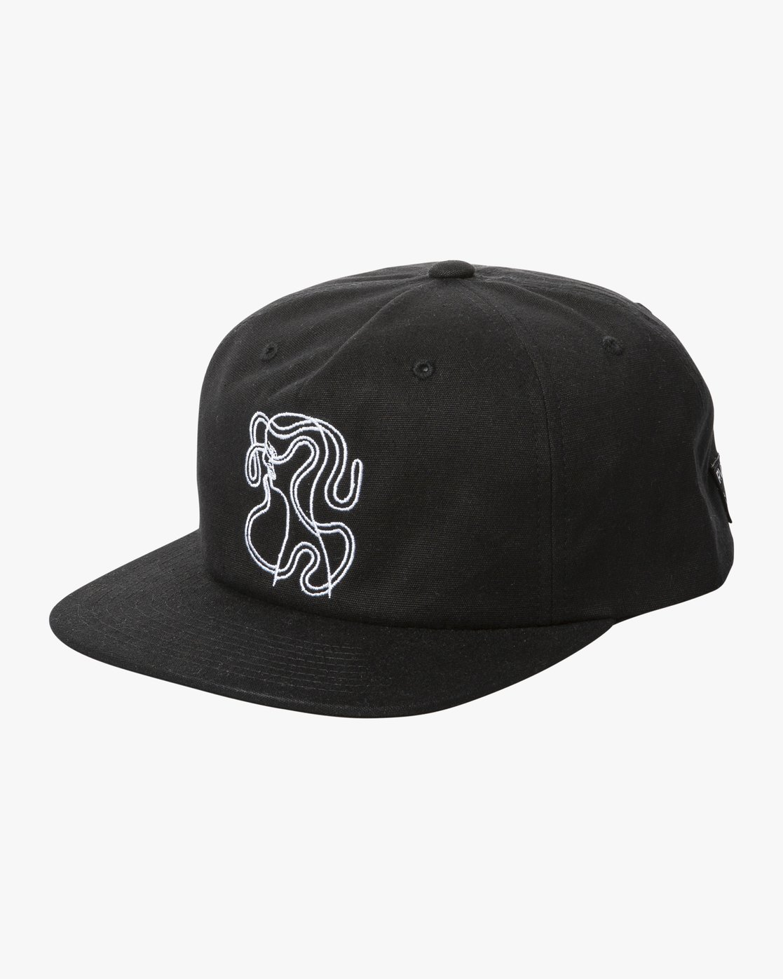 rvca black snapback