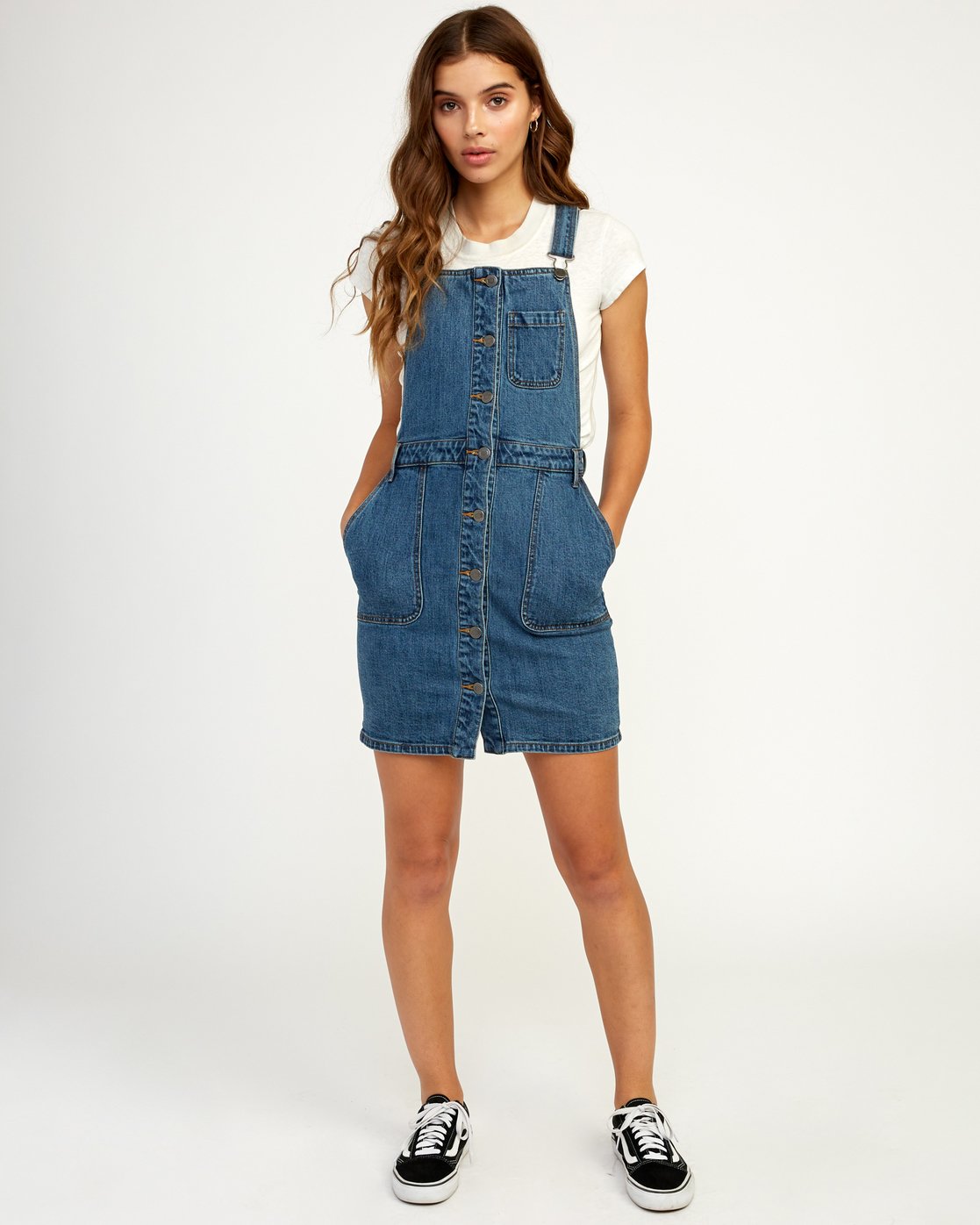 overall dress with shirt