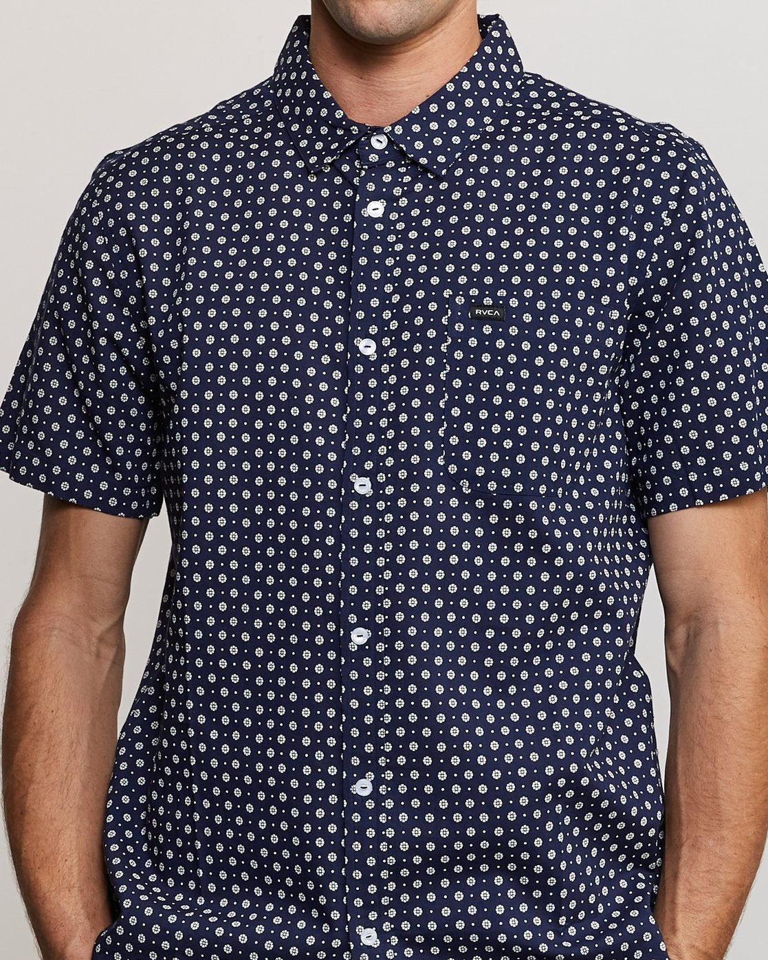 Gauze Dot Shirt for Men P1SHRBRVS9 RVCA