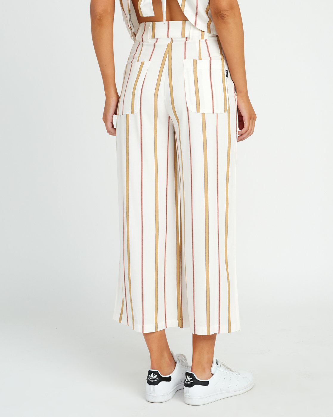 white striped trousers womens