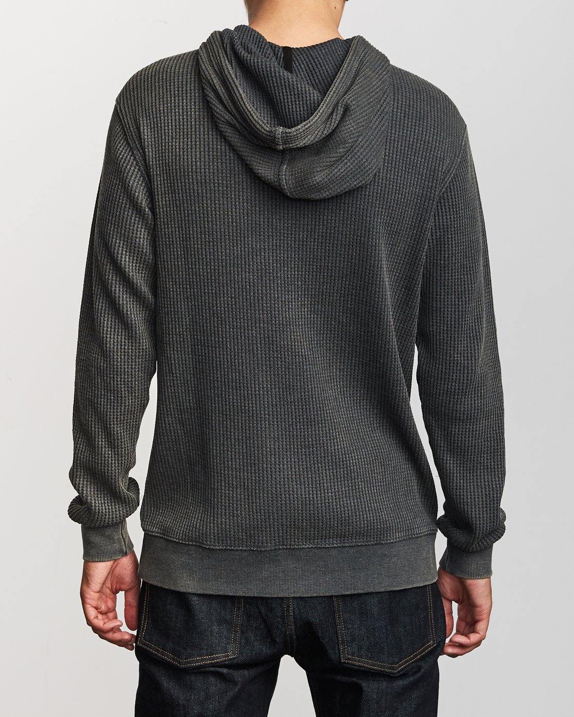 waffle knit sweatshirt