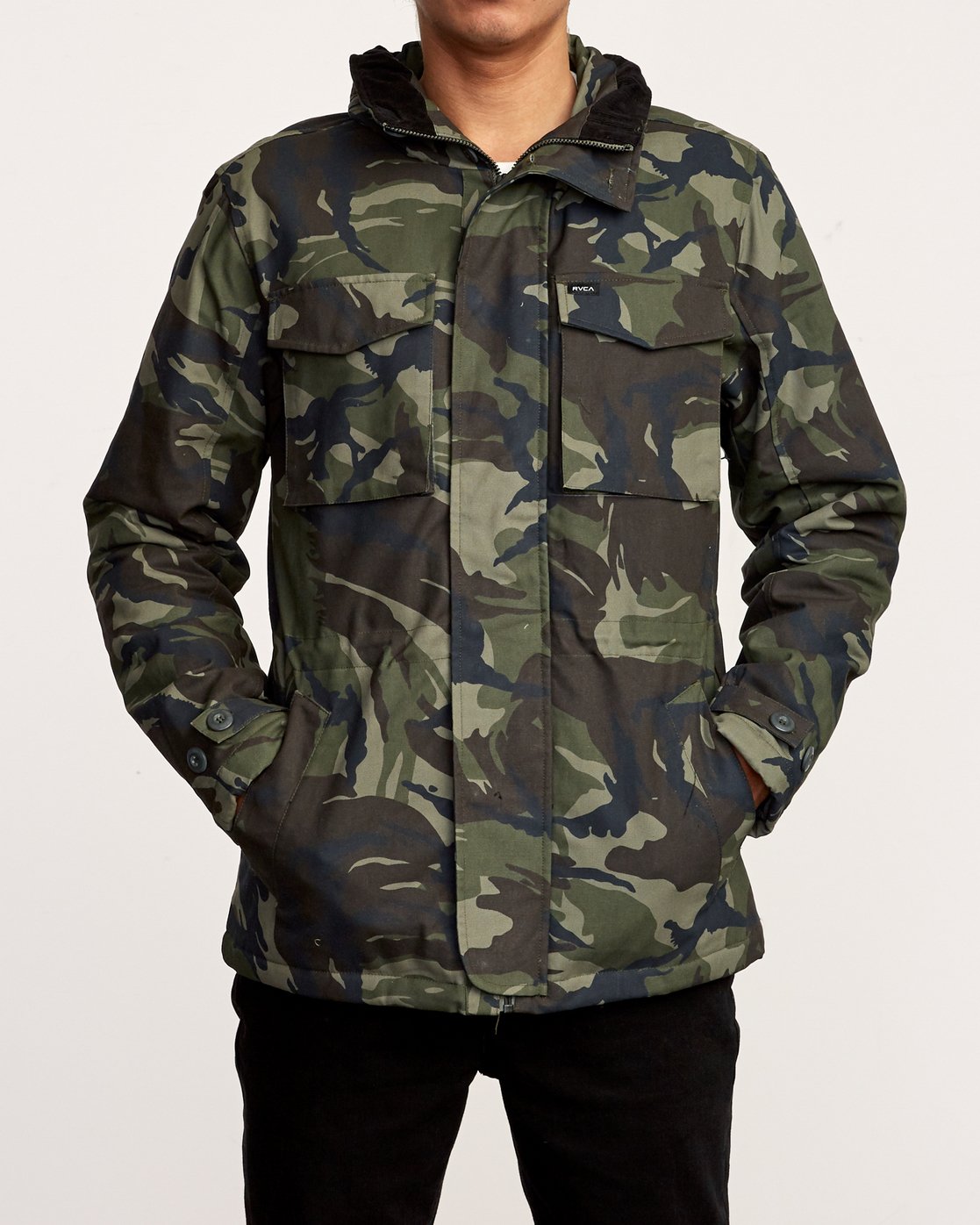 rvca camo jacket