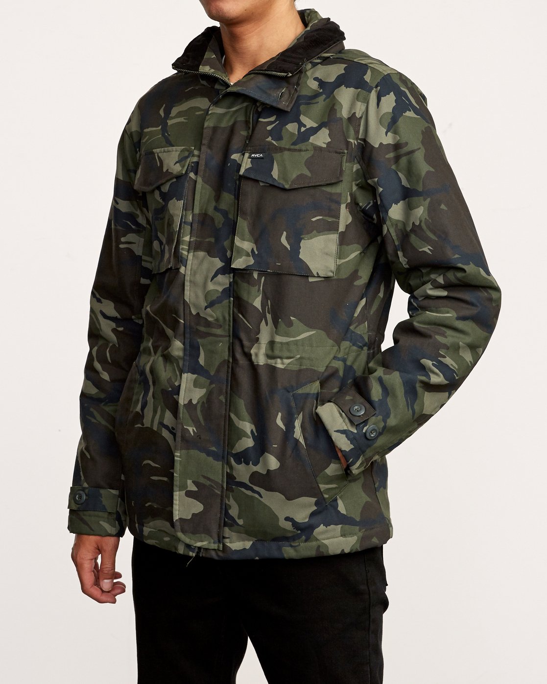 rvca camo jacket