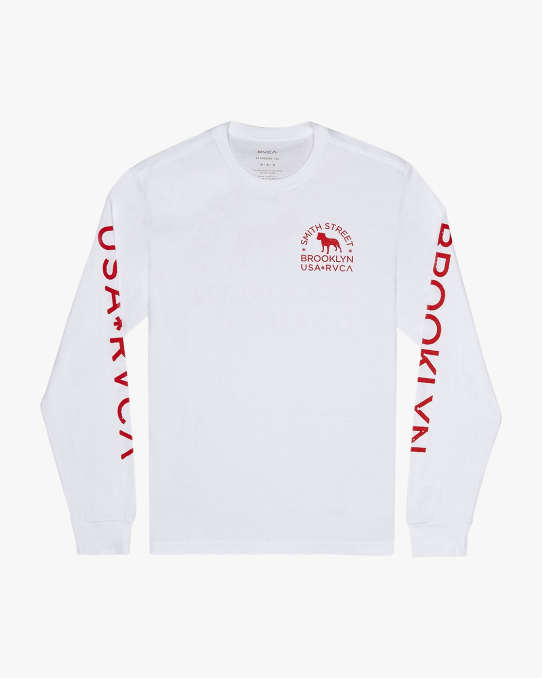 tee shirt manche longue blanc homme