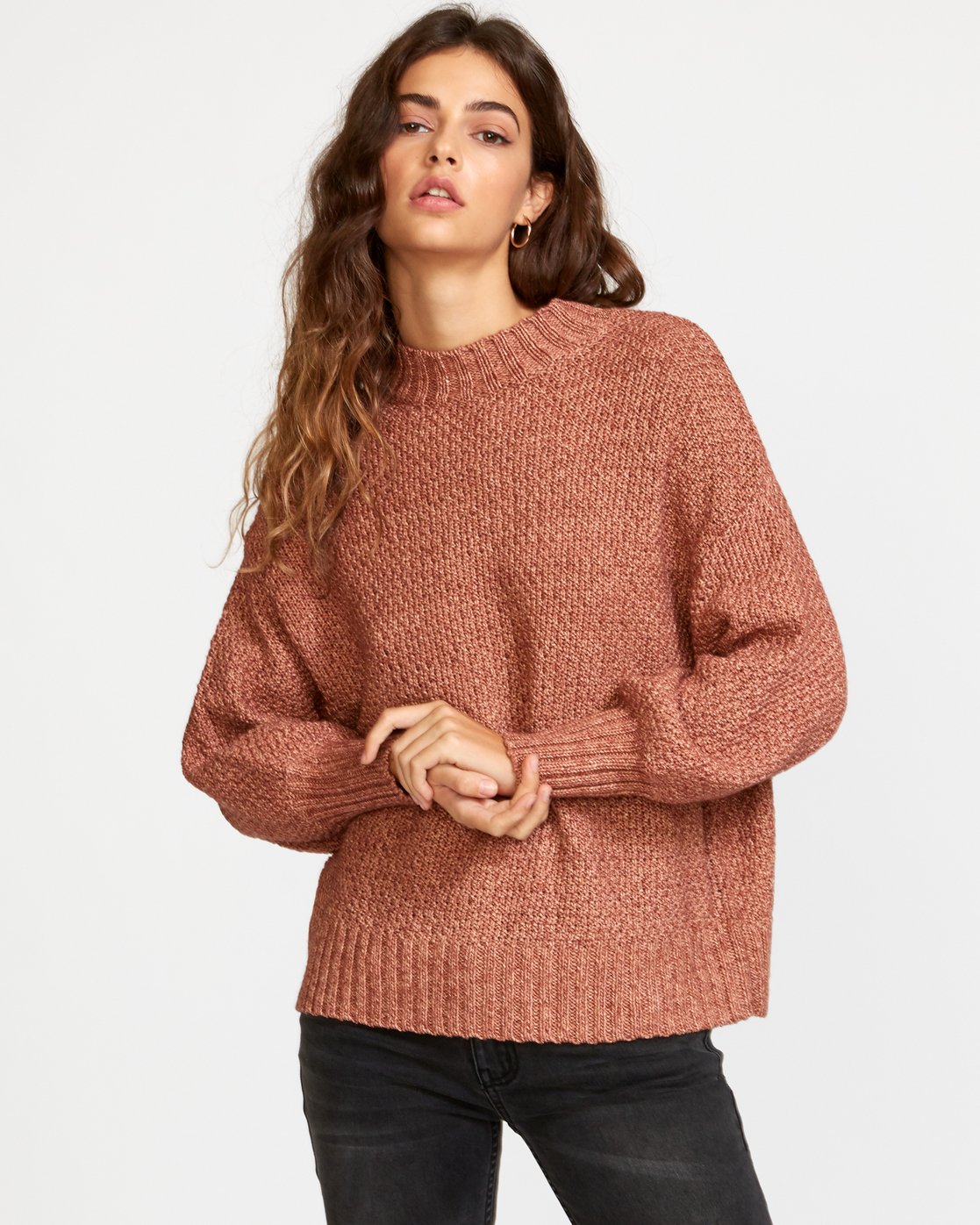 mock neck sweater