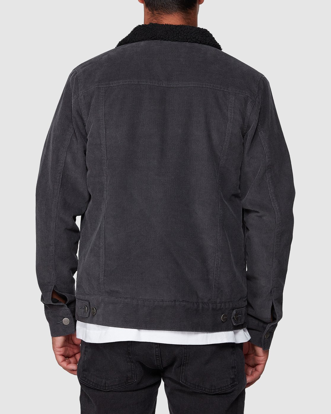 rvca daggers cord sherpa jacket