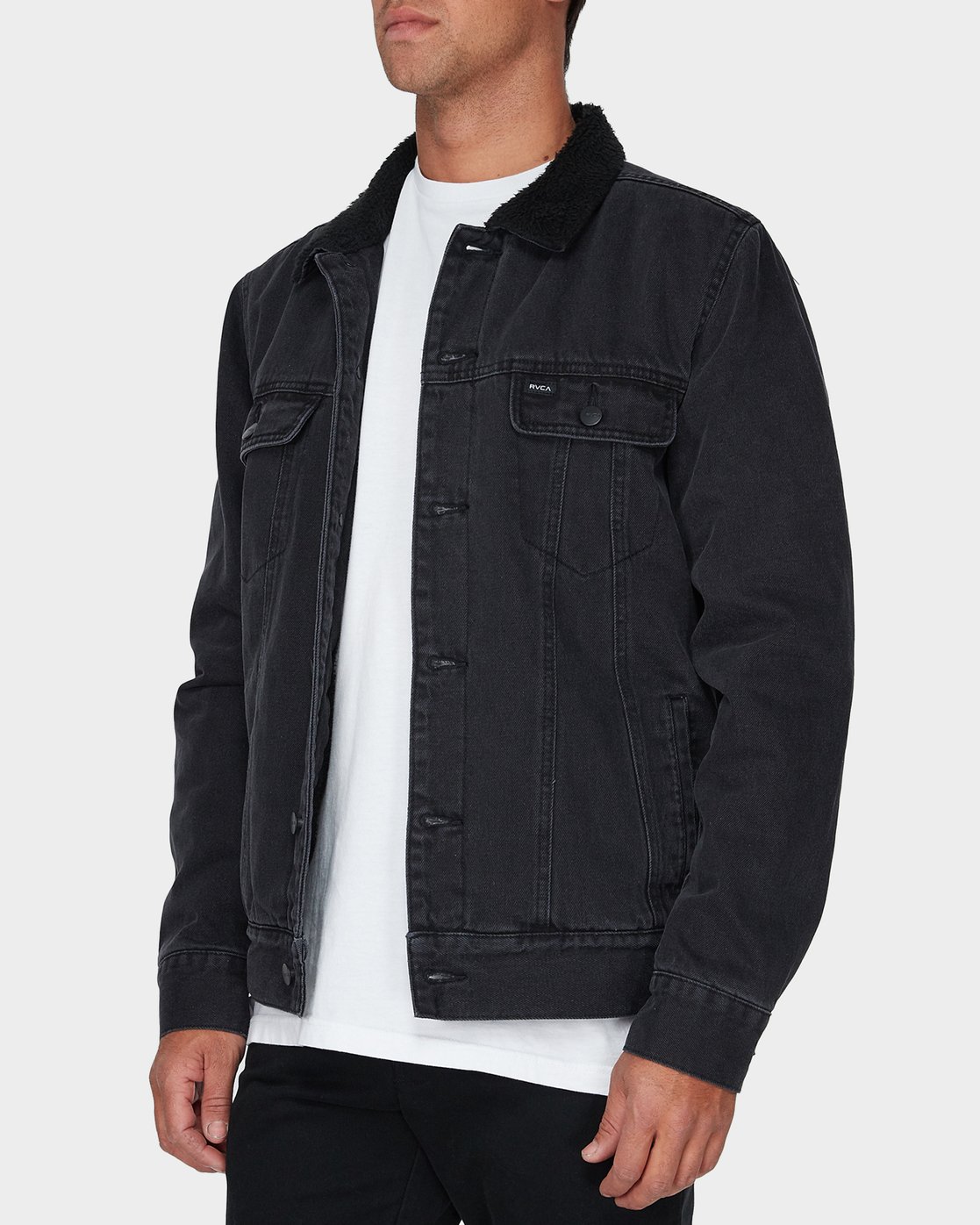 Daggers Denim Sherpa Jacket 9352315186377 RVCA