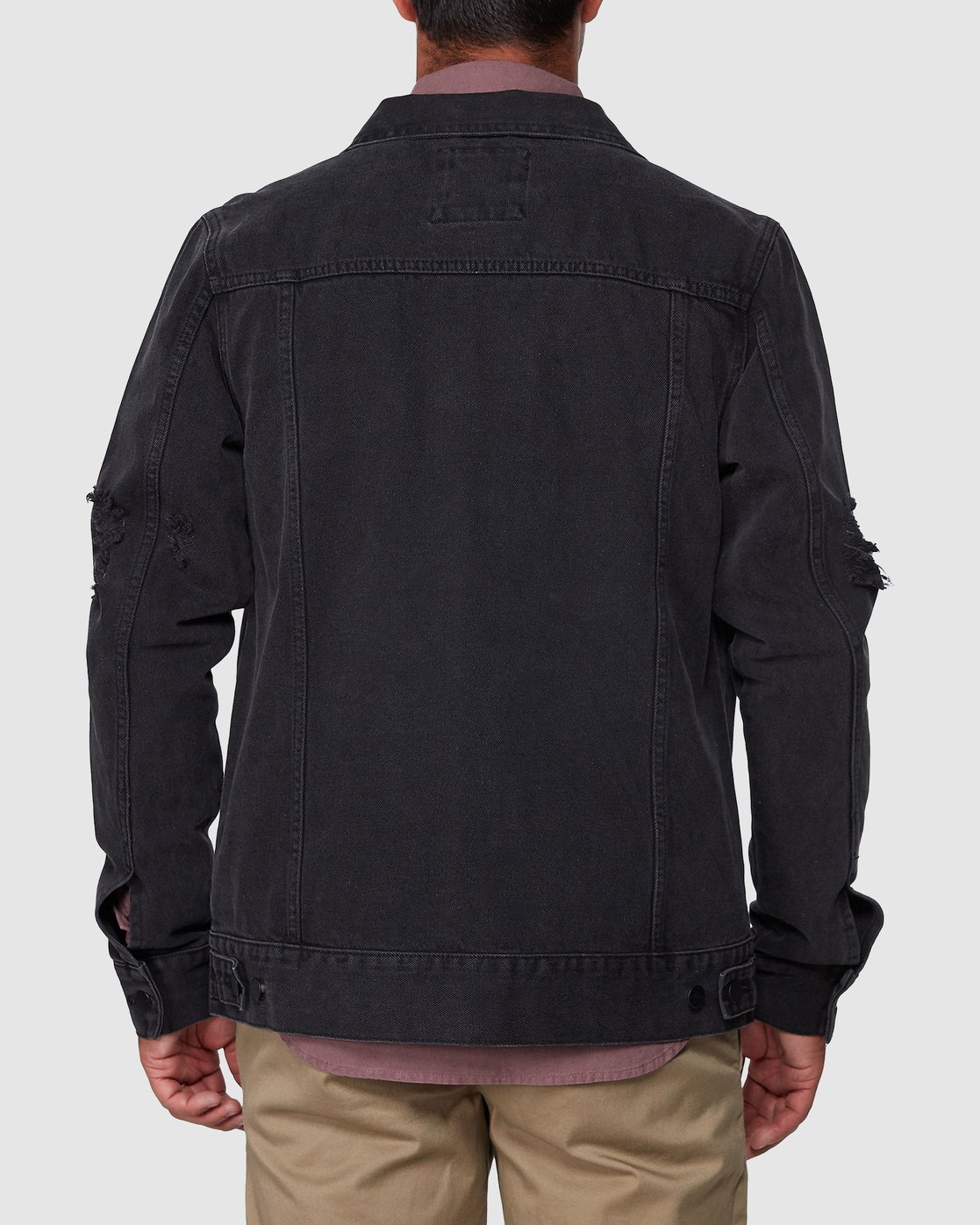 RVCA Distressed Denim Jacket 9352315323482 RVCA