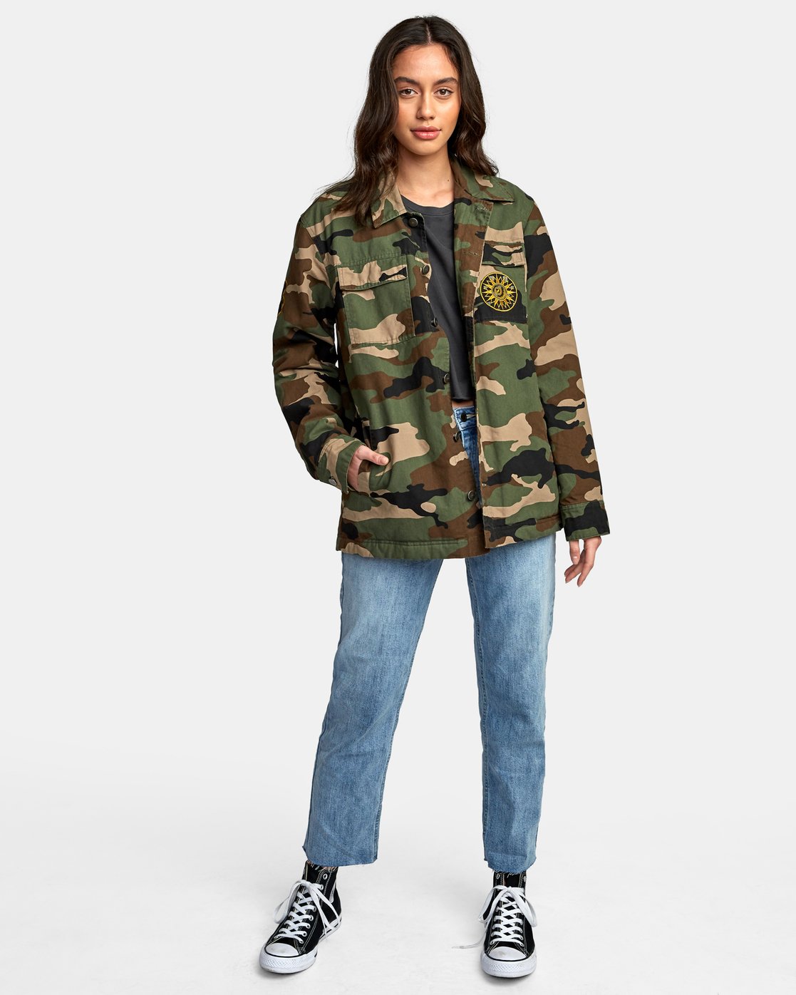 rvca camo jacket