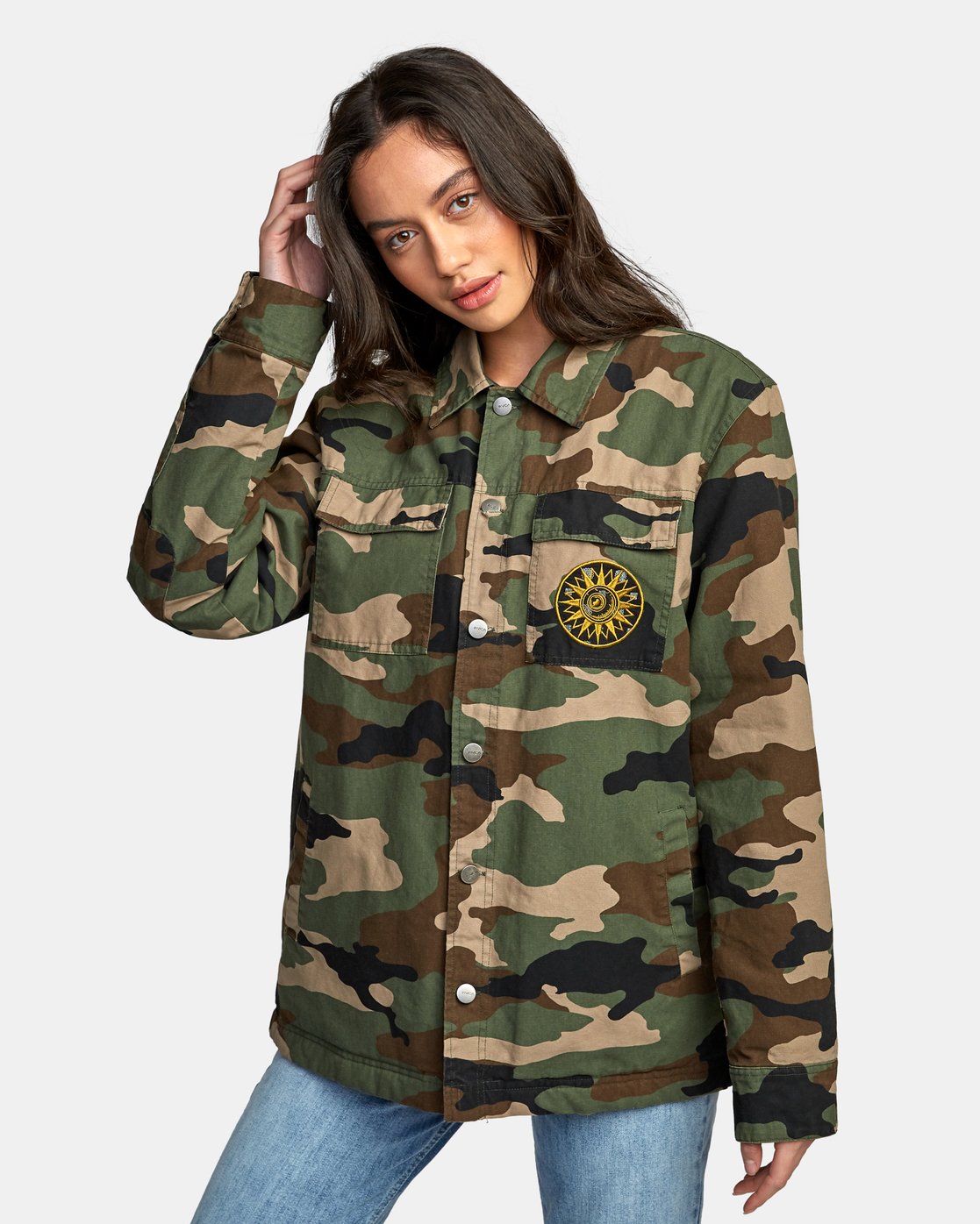 rvca camo jacket