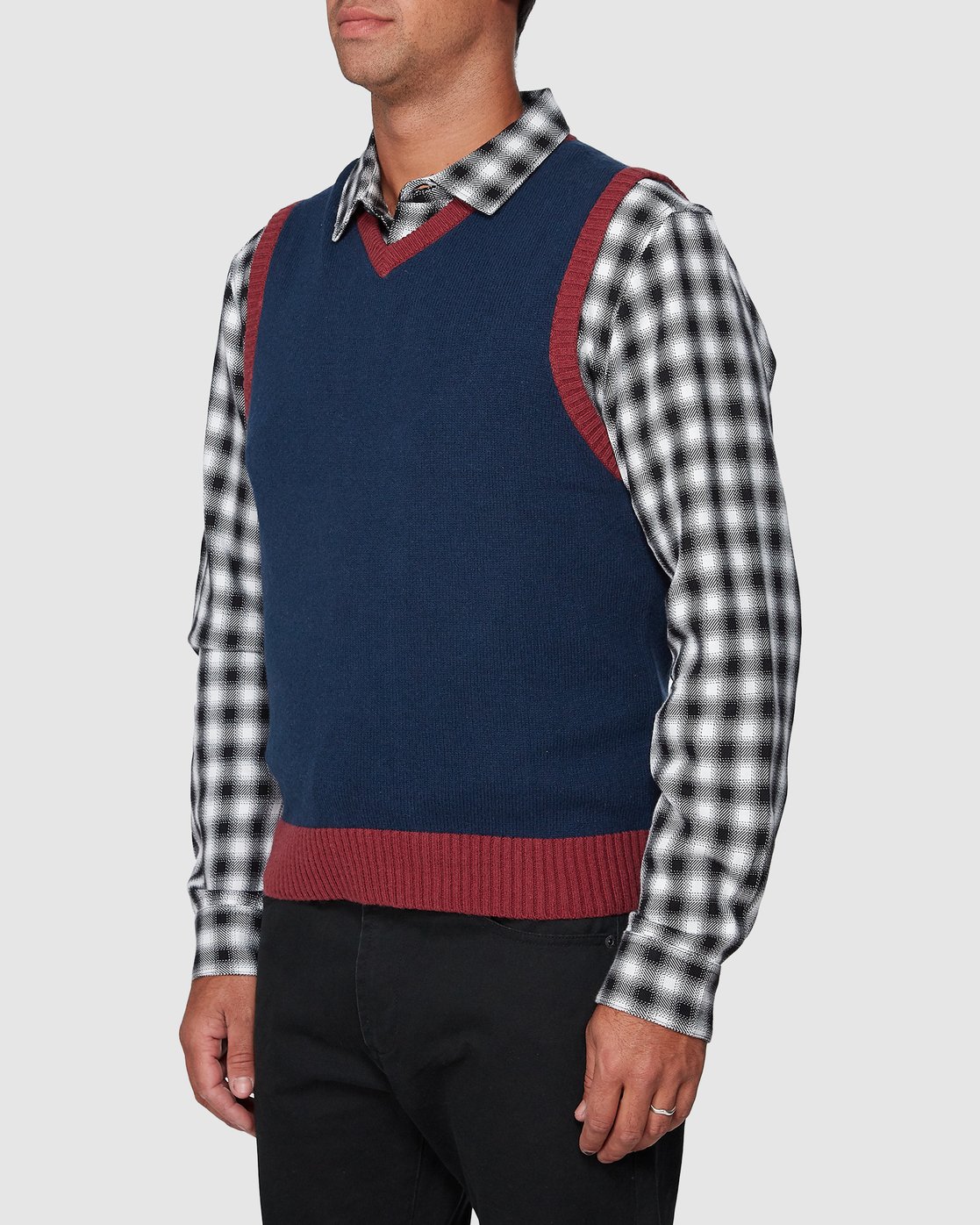 sweater vest blue
