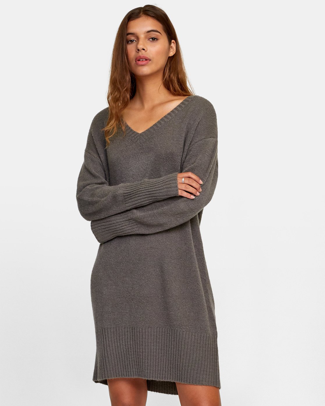 charcoal jumper dress