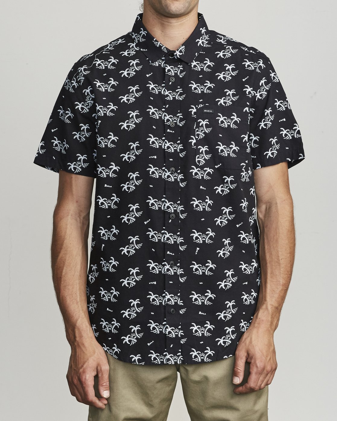 palm print shirt mens