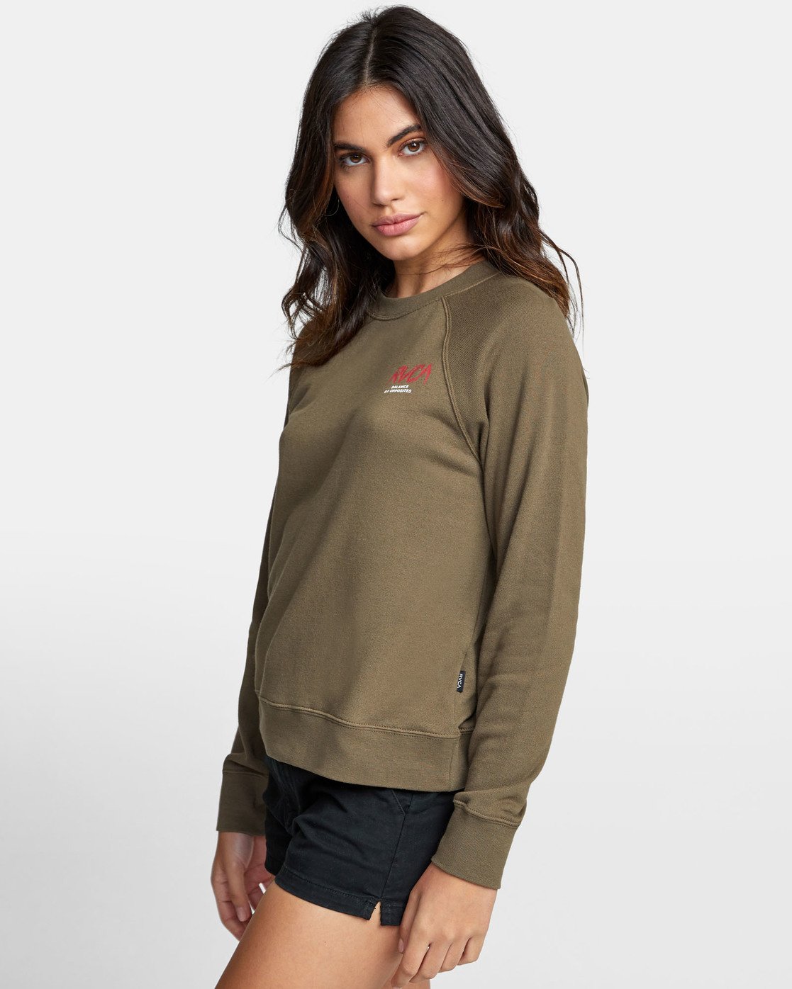 khaki green sweatshirt womens