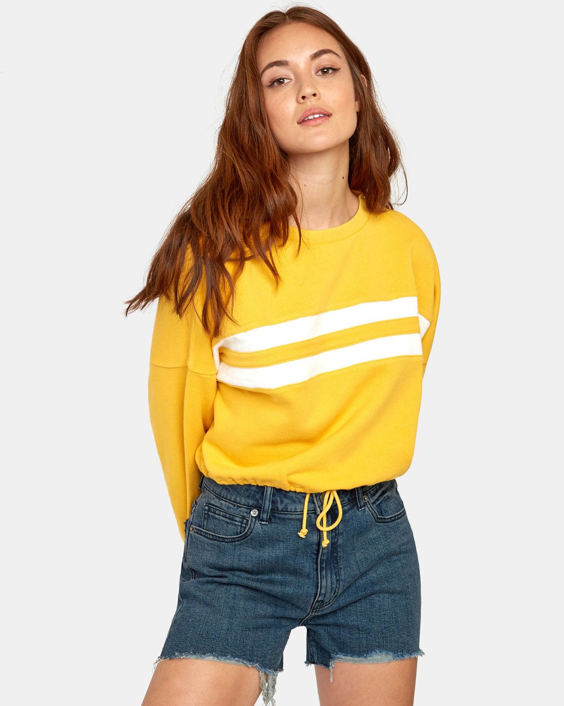 RVCA Womens Aced Fleece Sweatshirt