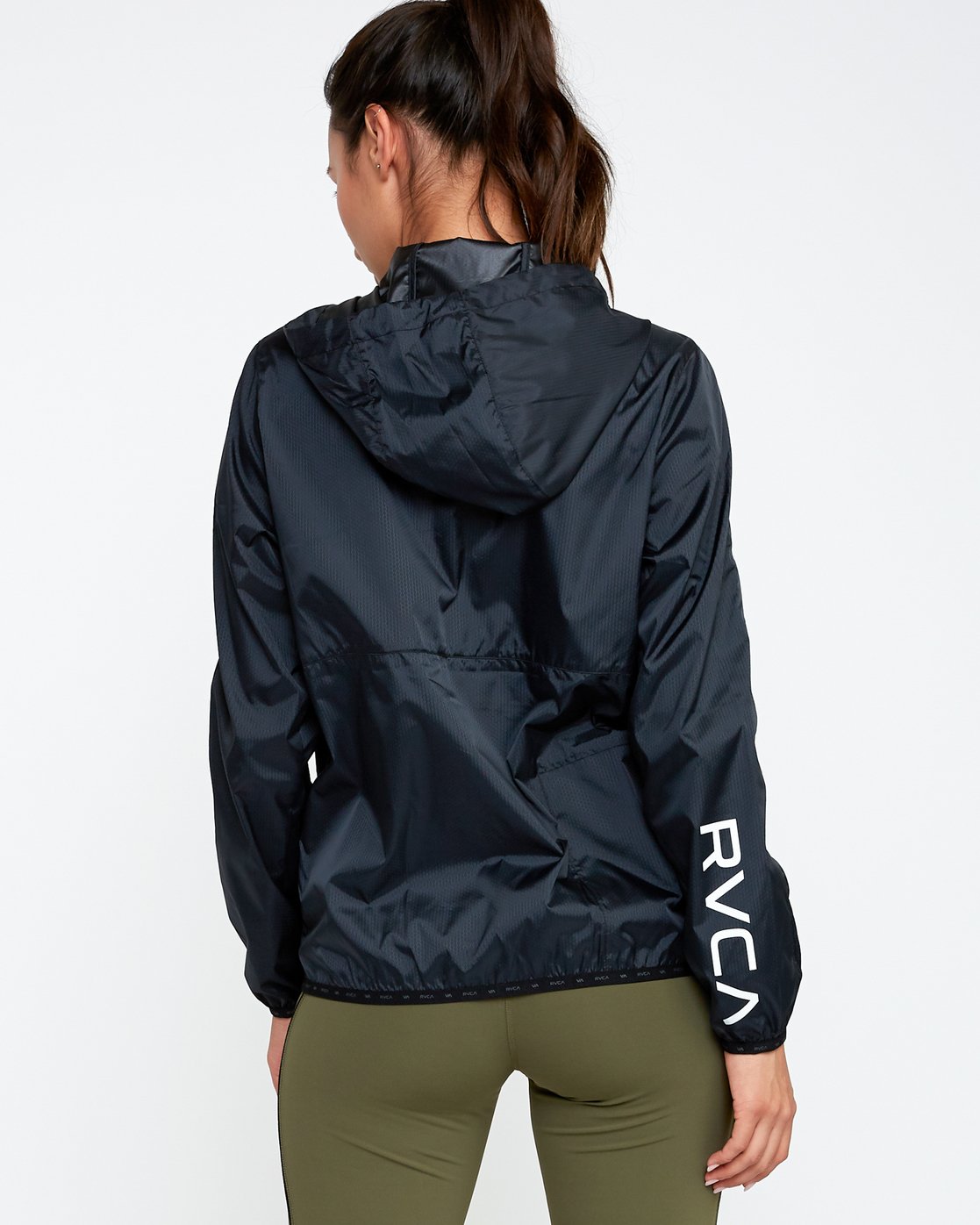 rvca black windbreaker