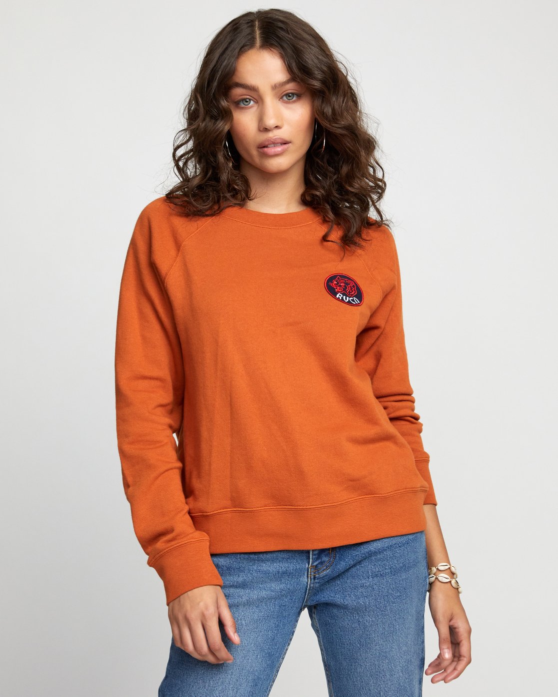 rvca sweatshirt womens