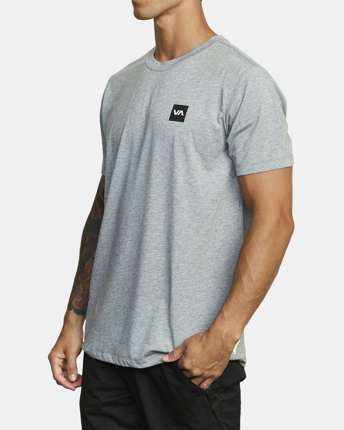RVCA Mens Industry Line Short Sleeve Crew Neck T-Shirt RVCA Mens Industry Line Short Sleeve Crew Neck T-Shirt