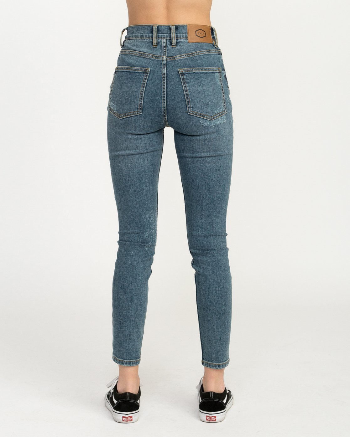 black ultra high waisted jeans