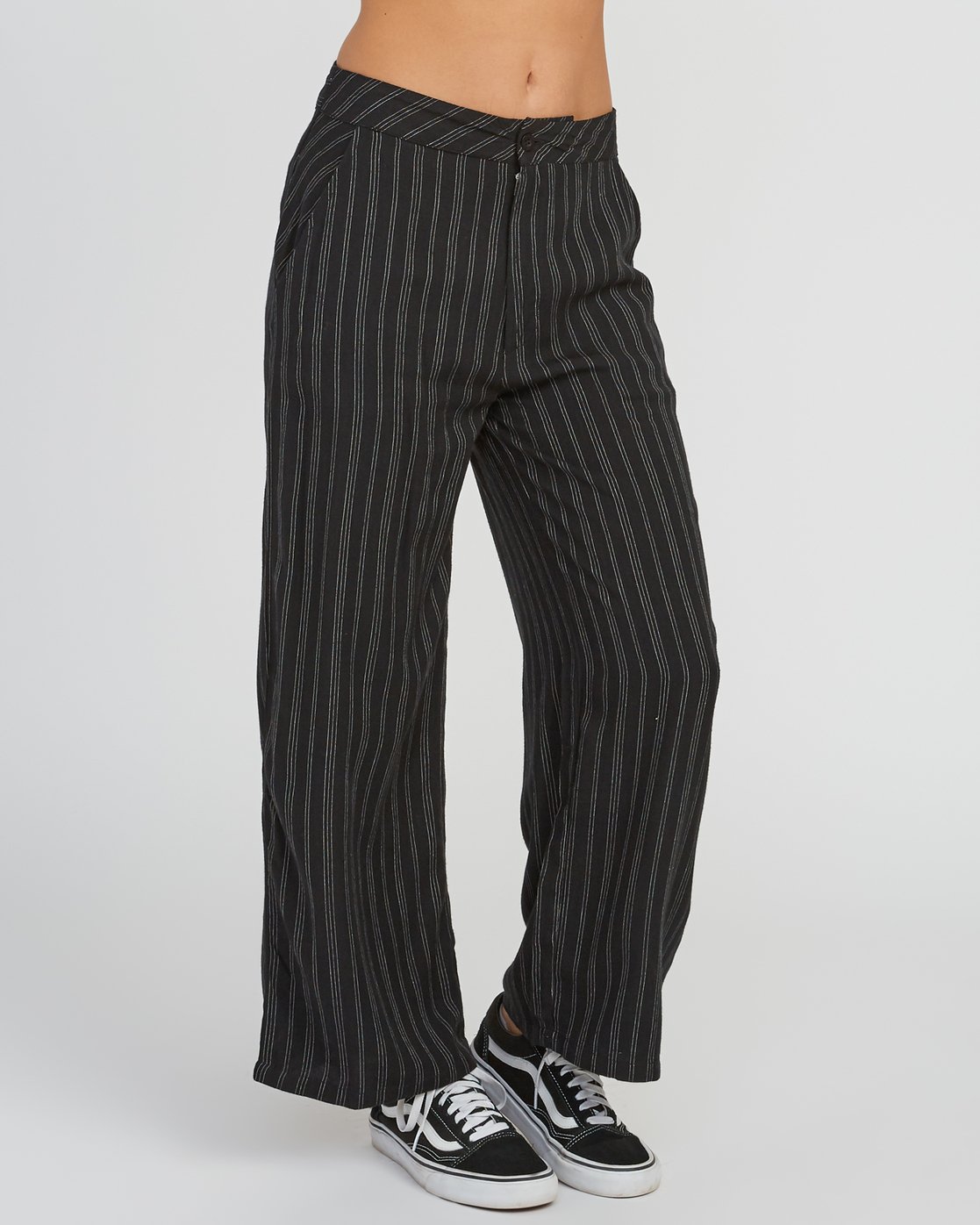 high waisted twill pants